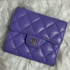 Chanel trifold small wallet 💜💜💜